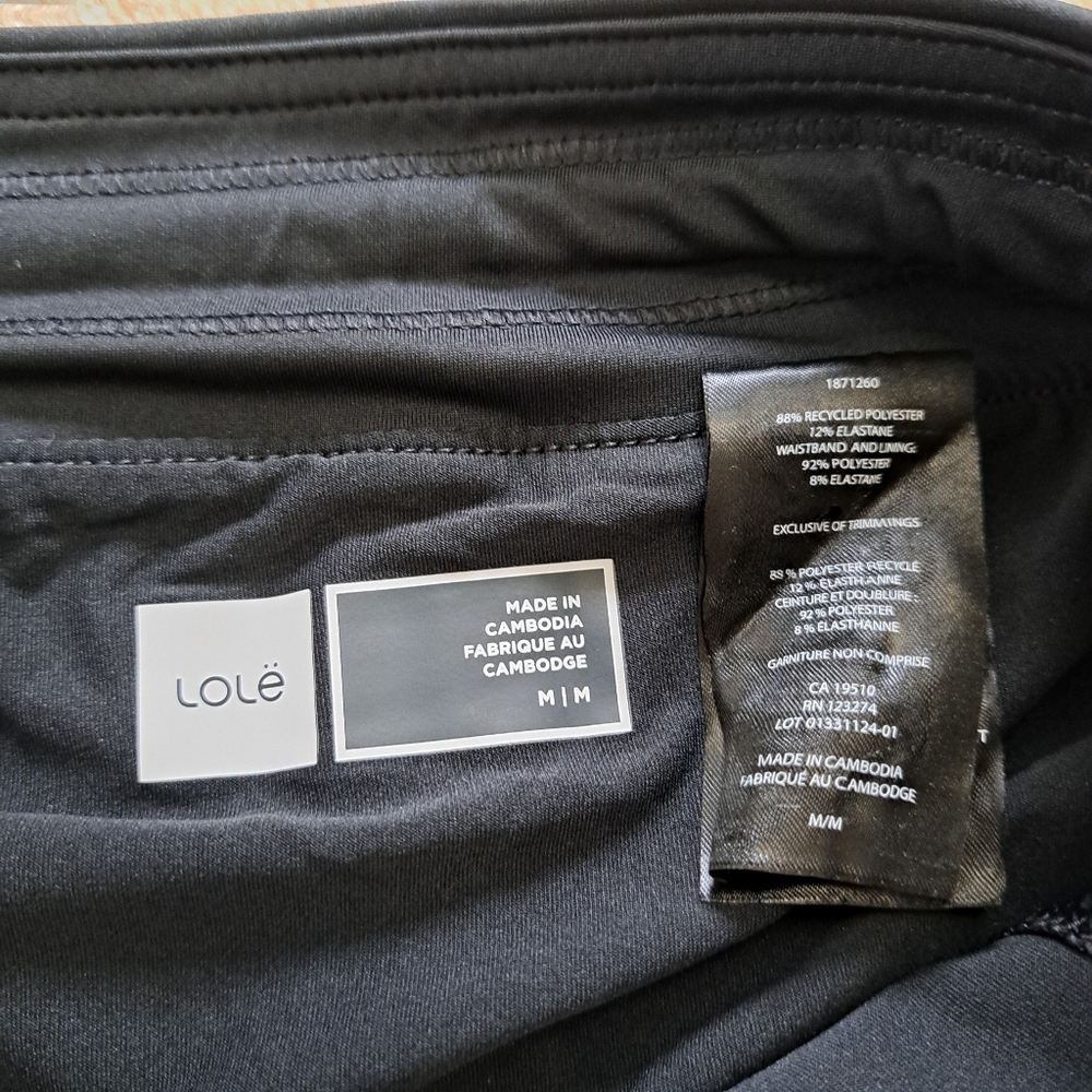 Lole Pleated Active Skort Women's Medium Black Sporty Tennis Inner Short NEW - Picture 4 of 13